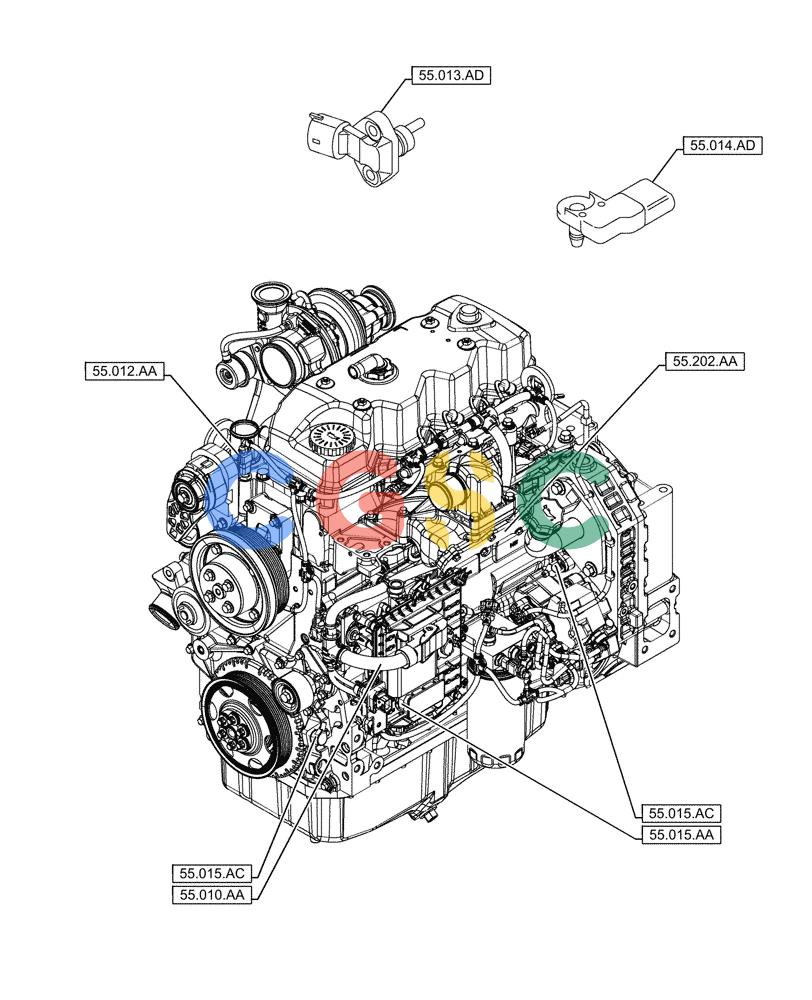 神钢零件查询(F4HFE413P A001) - ENGINE - 5801655811 - 47426272 (11/13-) (55.000.00) - PICTORIAL INDEX - ELECTRICAL SYSTEMS, . Kobelco