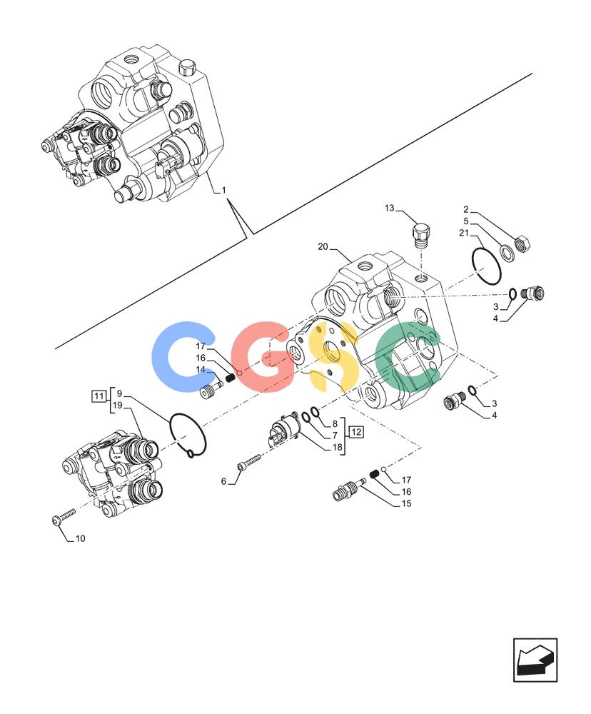 神钢零件查询(F4HFE413P A001) - ENGINE - 5801655811 - 47426272 (11/13-) (10.218.AQ[03]) - FUEL INJECTION PUMP Kobelco