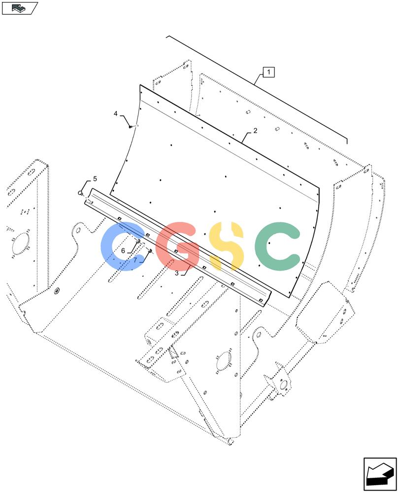 凯斯零件查询(LB434S XL) - BALER (11/16-) (88.060.029) - DIA KIT: BOTTOM FILLER PLATE Case Agriculture