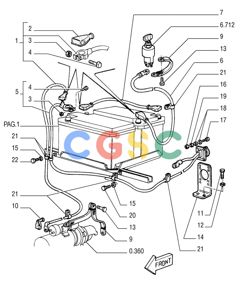 纽荷兰零件查询(FD255) - CRAWLER DOZER (N.A. VERSION) (7/95-) (6.701[02]) - BATTERY - SEAT AND SUPPORT New Holland Constructuion