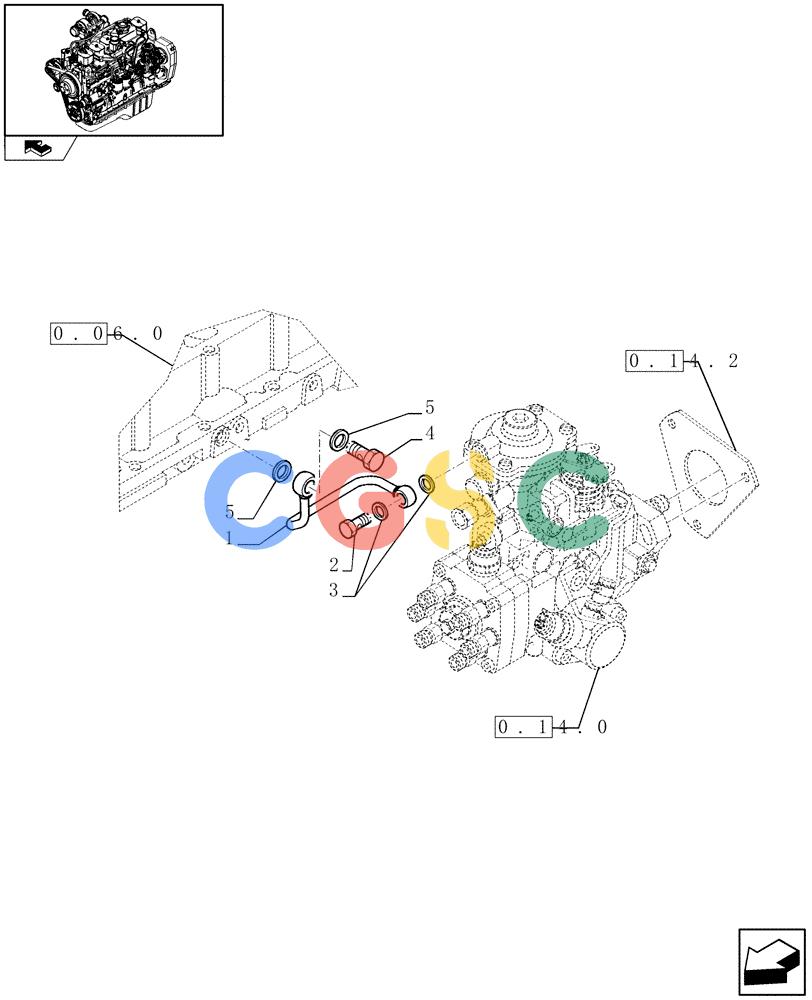 神钢零件查询(F4GE9684R J600) - ENGINE - 504115847 - 84459738 (1/08-12/12) (0.14.6) - INJECTION EQUIPMENT - PIPING (4893100) Kobelco