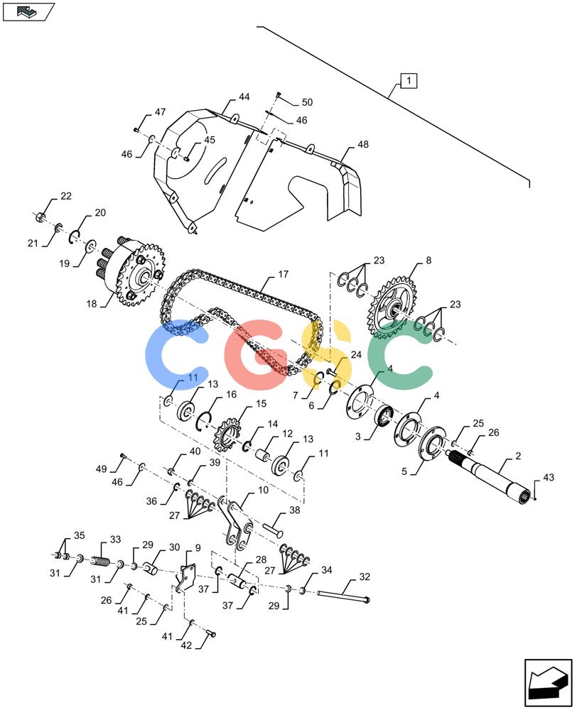 凯斯零件查询(LB434S) - BALER (9/12-) (88.060.030[01]) - SERVICE KIT: PACKER CRANKSHAFT & DRIVE KIT - C159 Case Agriculture