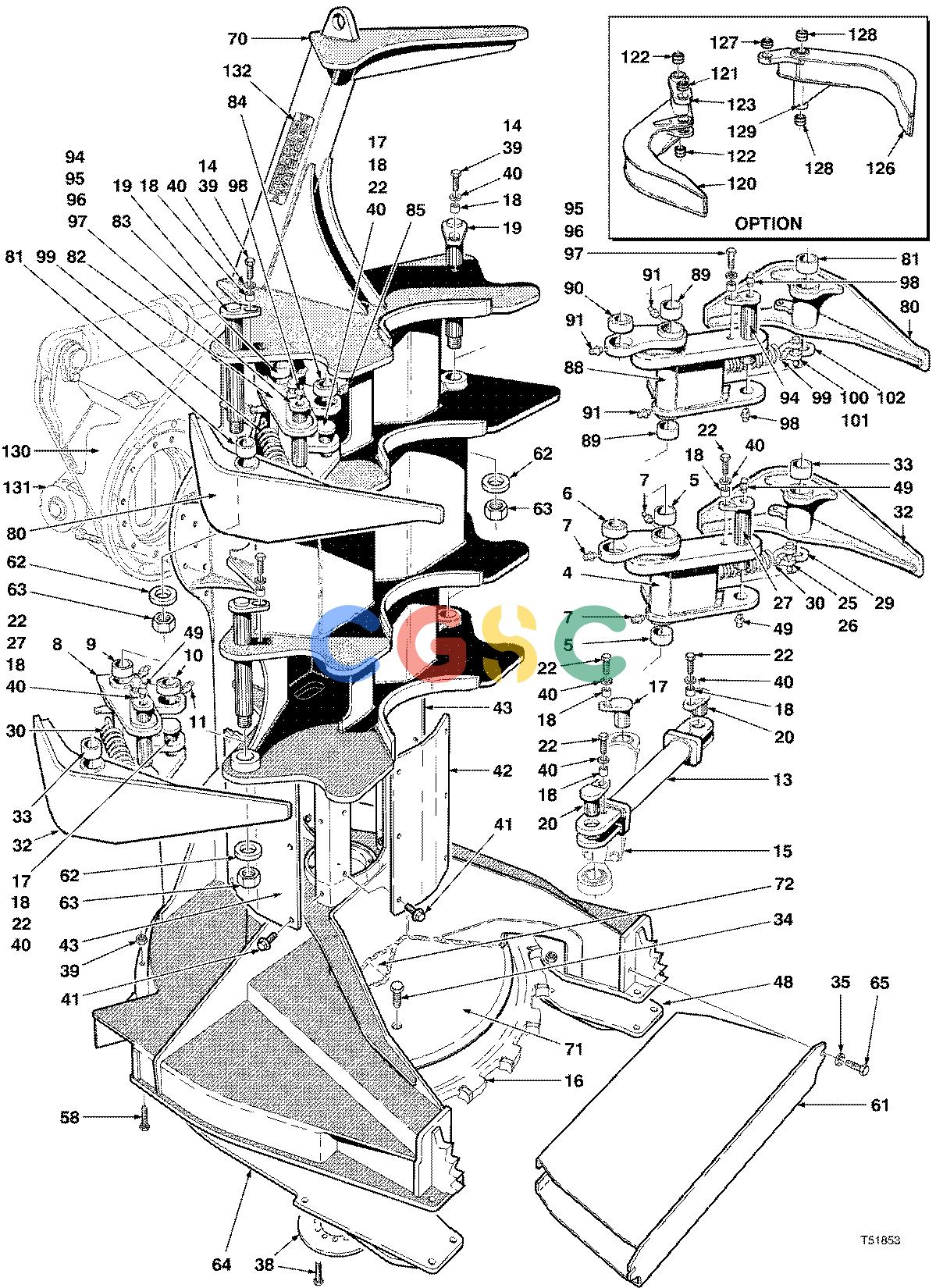 约翰迪尔零件查询S586 - ATTACHMENTS FELLING HEAD ( 981206 - ) 4534-042/17 [4534-042/17]EPC John Deere online