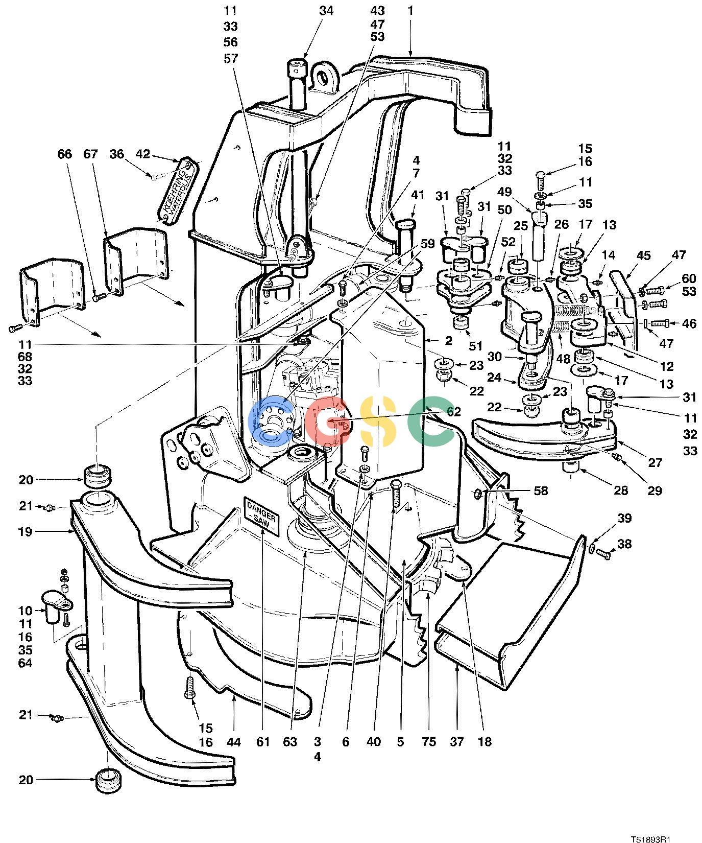 约翰迪尔零件查询D536 - ATTACHMENTS FELLING HEAD BELL ( 980001 - ) 4534-070/10 [4534-070/10]EPC John Deere online