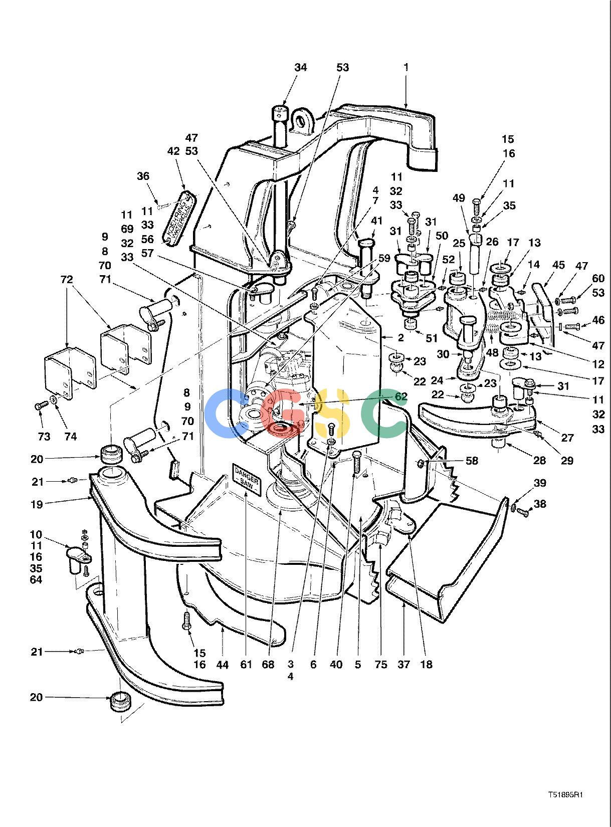 约翰迪尔零件查询D536 - ATTACHMENTS FELLING HEAD TC720 ( 980001 - ) 4534-065/10 [4534-065/10]EPC John Deere online