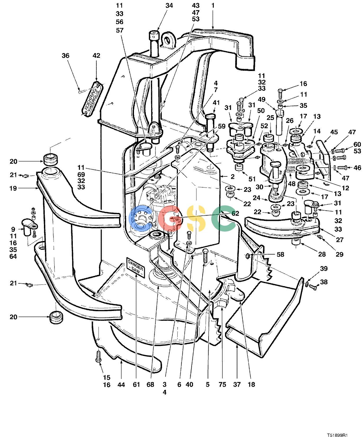 约翰迪尔零件查询D536 - ATTACHMENTS FELLING HEAD NO LUGS ( 980001 - ) 4534-064/10 [4534-064/10]EPC John Deere online