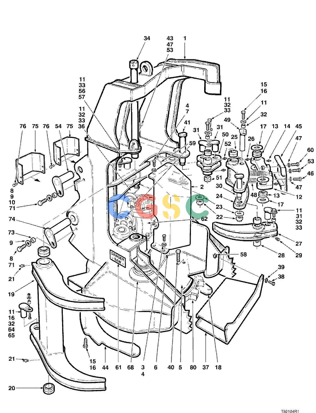 约翰迪尔零件查询D536 - ATTACHMENTS FELLING HEAD BARKO ( 10BC1327 - ) 4534-082/10 [4534-082/10]EPC John Deere online