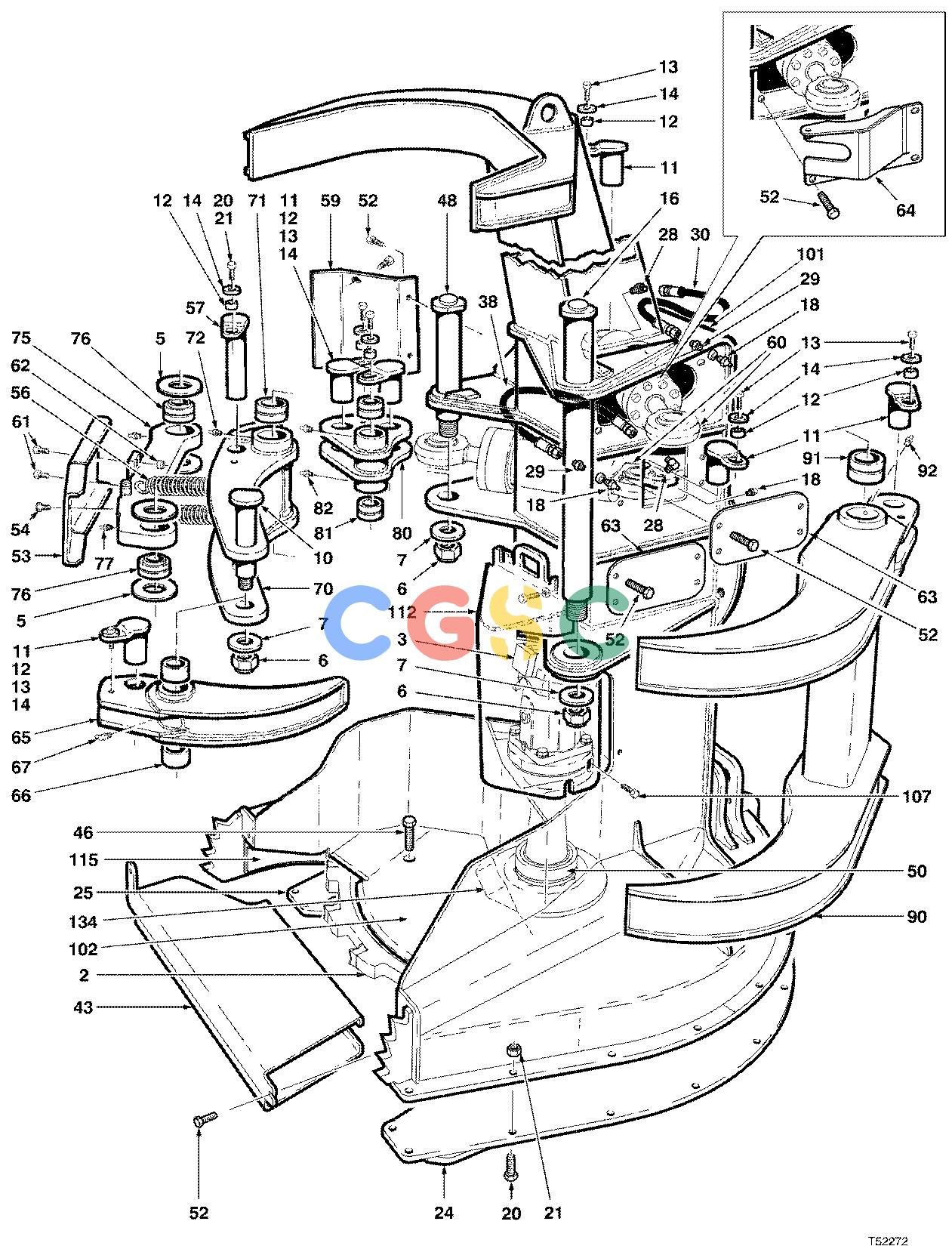 约翰迪尔零件查询S547 - ATTACHMENTS FELLING HEAD ( 10BC1396 - ) 4534-094/10 [4534-094/10]EPC John Deere online