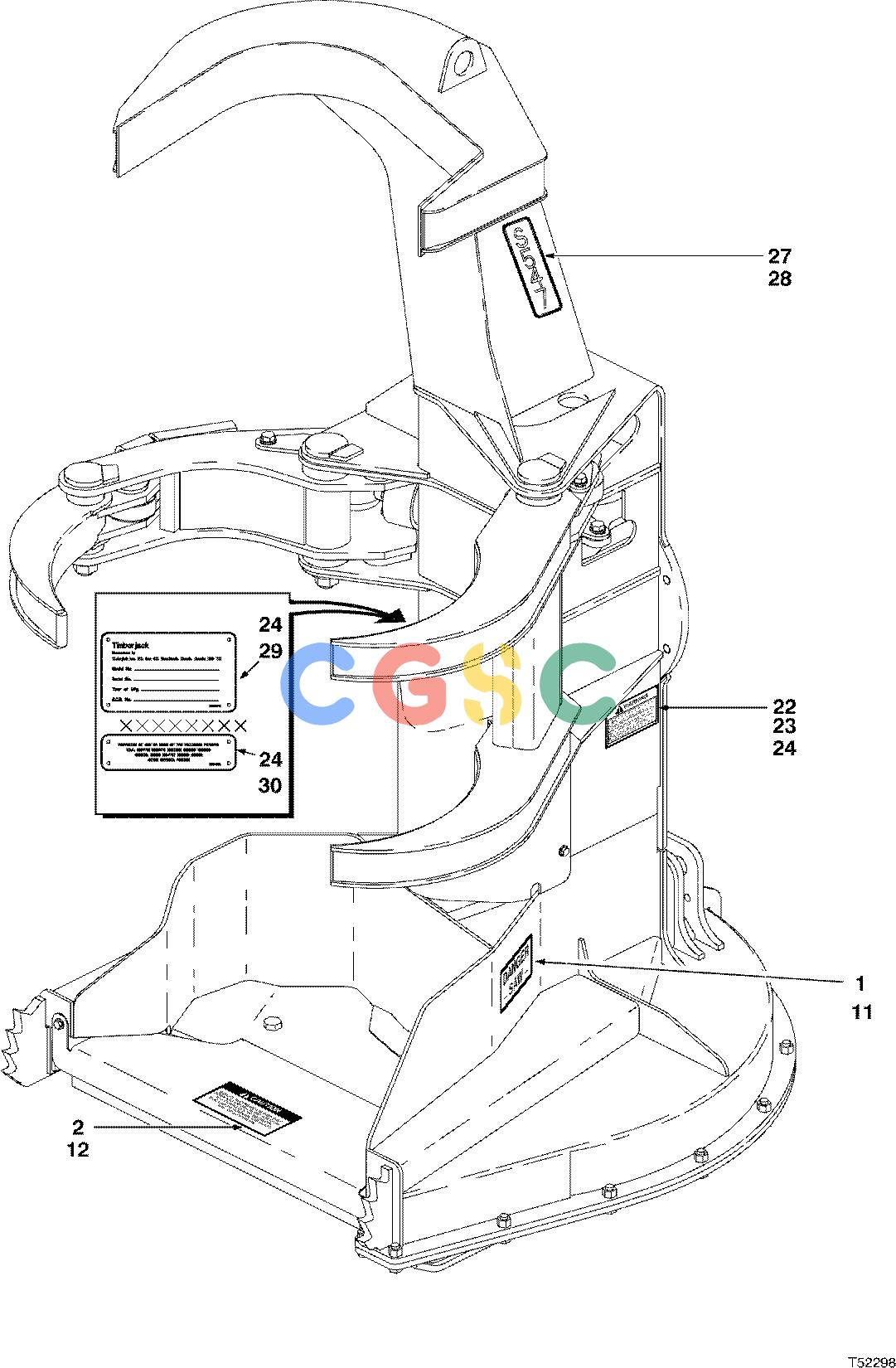约翰迪尔零件查询S547 - ATTACHMENTS DECALS ENGLISH FRENCH ( 10BC1327 - ) 7521-113/10 [7521-113/10]EPC John Deere online