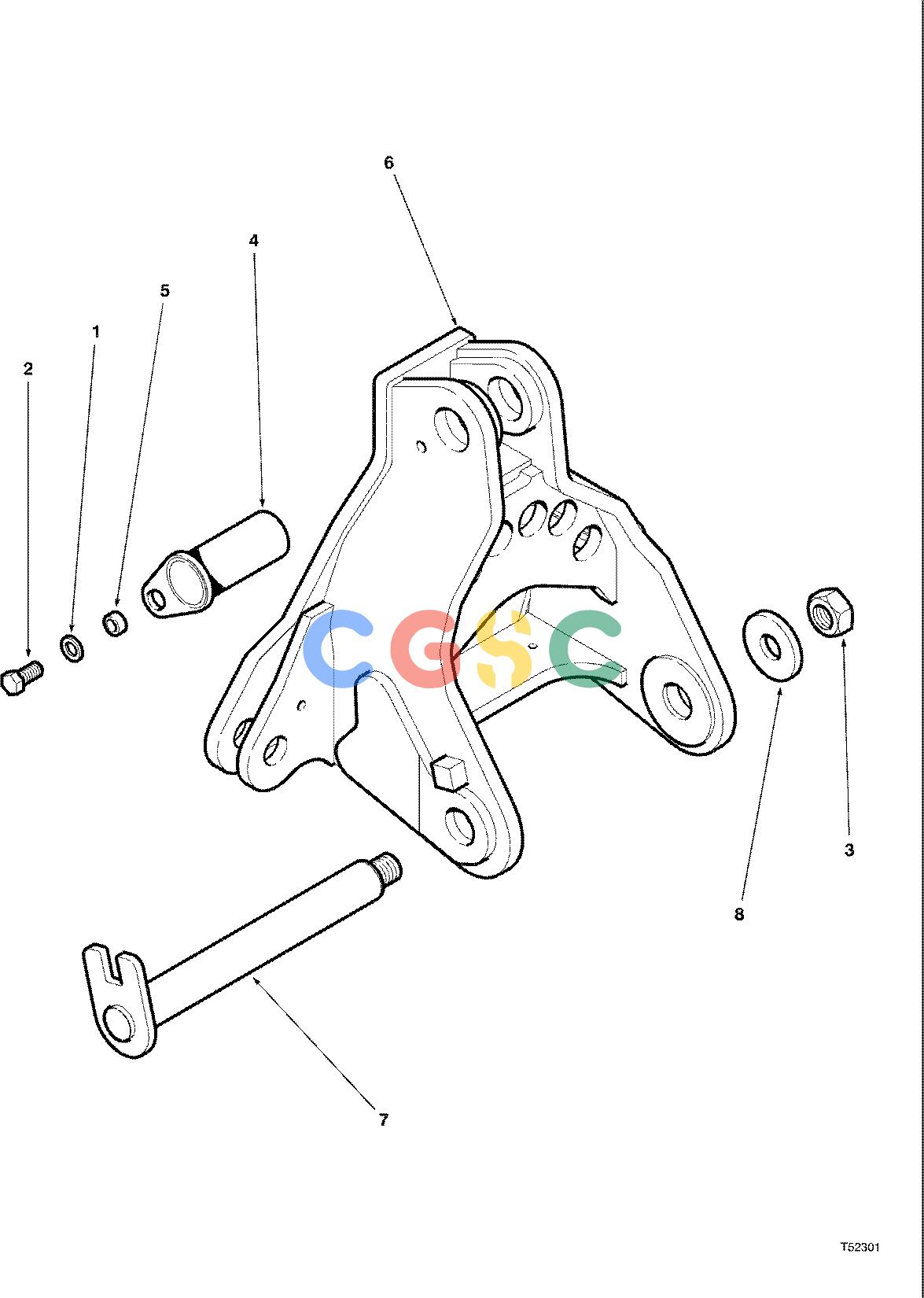 约翰迪尔零件查询S547 - ATTACHMENTS BOOM ADAPTER TJ850 ( 980001 - ) 4542-102/10 [4542-102/10]EPC John Deere online