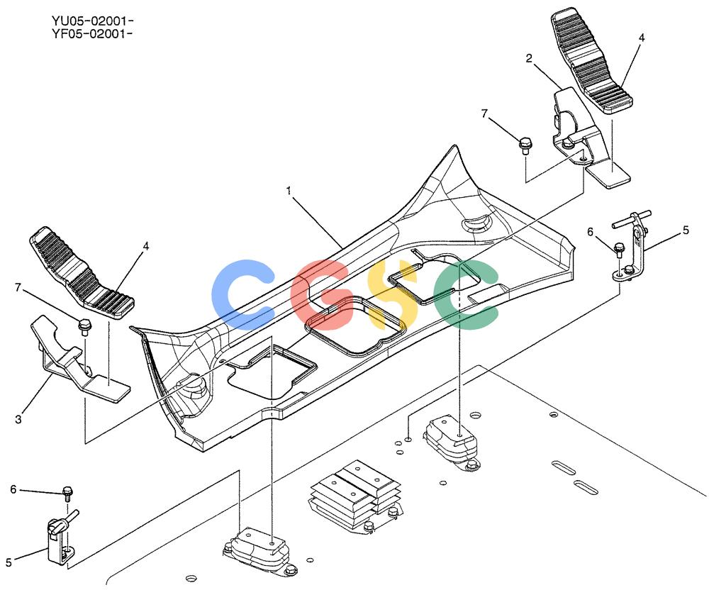 纽荷兰零件查询(E235BSRNLC) - CRAWLER EXCAVATOR ASN YU05-02001 (08-004) - CONTROLS, OPERATORS New Holland Constructuion