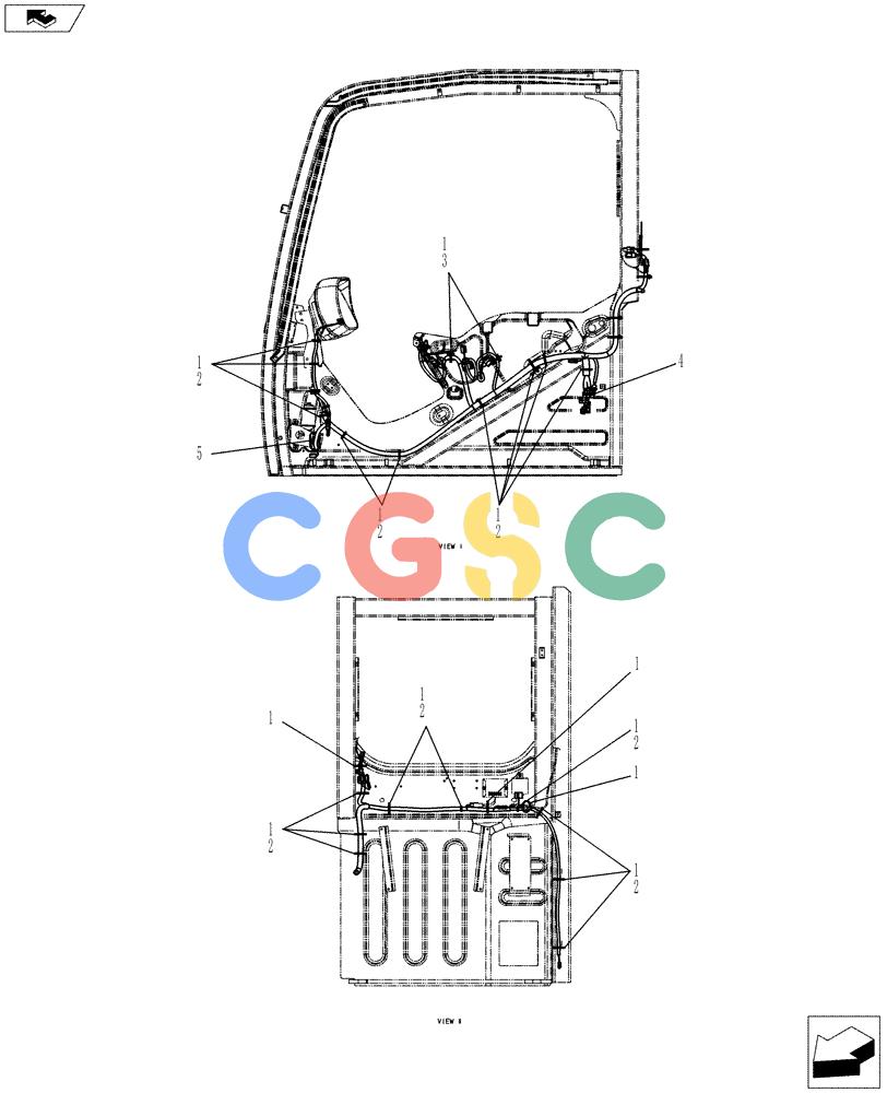 纽荷兰零件查询(E70BSR) - COMPACT CRAWLER EXCAVATOR ASN YT06-18001 (01-087[02]) - HARNESS ASSEMBLY, CAB New Holland Constructuion
