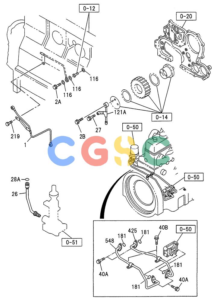 纽荷兰零件查询(E70SR) - MIDI CRAWLER EXCAVATOR ASN YT04-07175 (08-022) - OIL AND VACUUM PIPING, ENGINE New Holland Constructuion