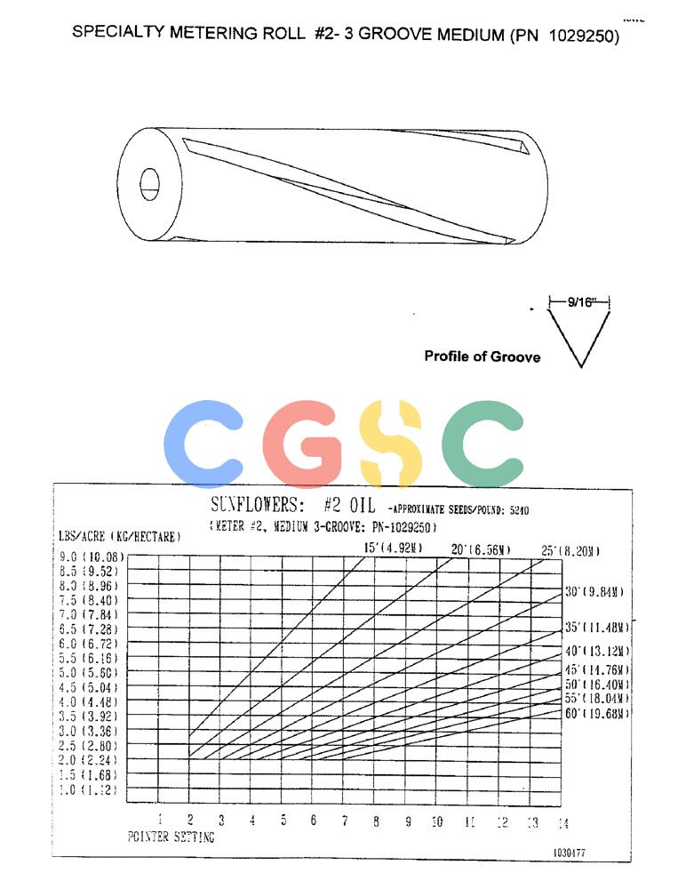凯斯零件查询(3503) - CONCORD AIR SYSTEM (1/96-12/00) (D21) - SPECIALTY METERING ROLL #2 - 3 GROOVE MEDIUM (PN 1029250) Case Agriculture
