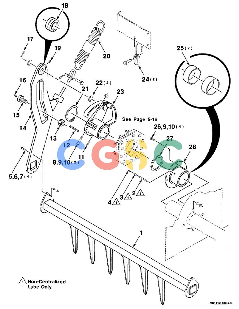 凯斯零件查询(8580) - CASE IH LARGE RECTANGULAR BALER (1/88-12/98) (05-14) - STUFFER AND STUFFER CLUTCH DRIVE ASSEMBLY, RIGHT Case Agriculture