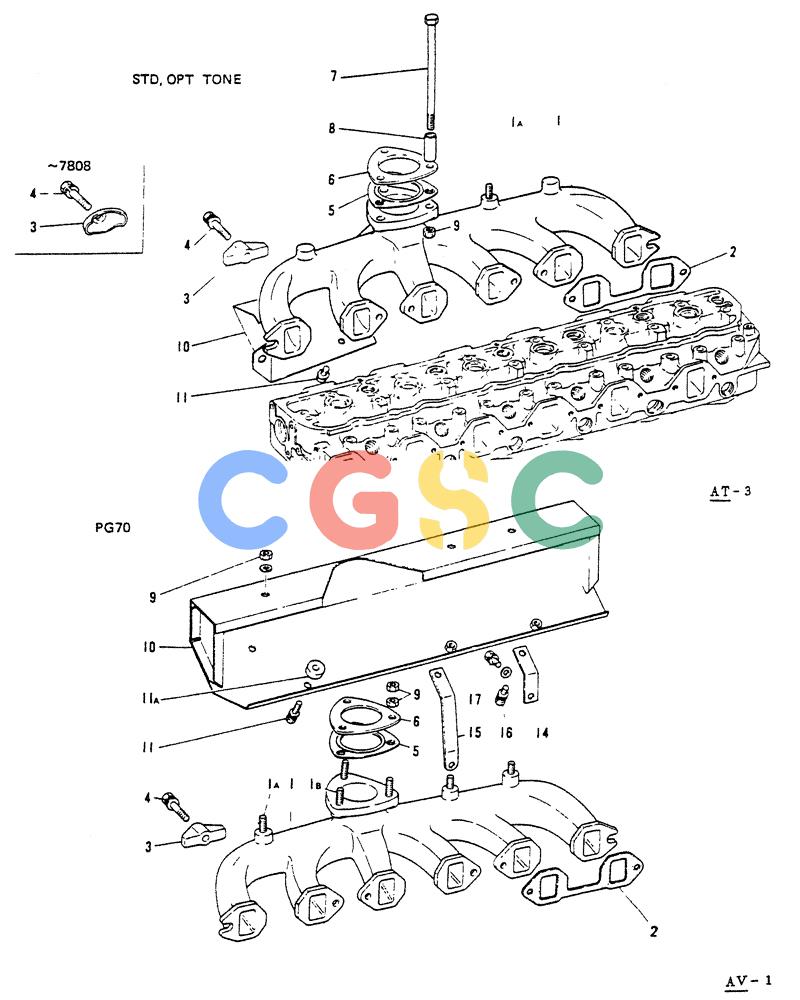 神钢零件查询(65R5P) - MITSUBISHI DIESEL ENGINE - LK300A WHEEL LOADER (1/06-12/06) (04-003) - EXHAUST SYSTEM P/N VAME008705 Kobelco