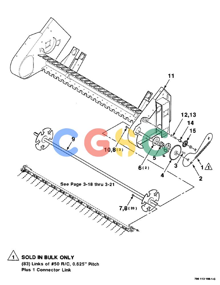 凯斯零件查询(8590) - CASE IH LARGE (4 X 4) RECTANGULAR BALER (NORTH AMERICA) (1/98-12/00) (03-16) - PICKUP AND PICKUP DRIVE ASSEMBLY, LEFT Case Agriculture