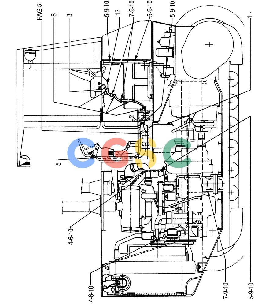 纽荷兰零件查询(FD255) - CRAWLER DOZER (N.A. VERSION) (7/95-) (6.711[01]) - ELECTRICAL SYSTEM - ELECTRIC WIRING New Holland Constructuion