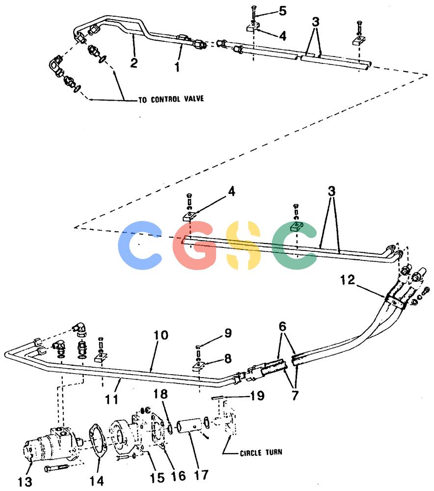 纽荷兰零件查询(65B) - MOTORGRADERS (E3.02[006]) - CIRCLE TURN HYDRAULICS New Holland Constructuion