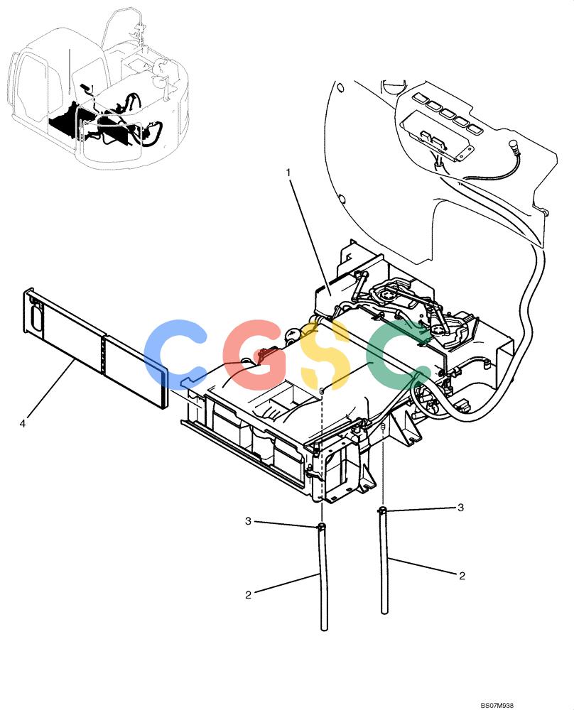 神钢零件查询(ED150) - BLADE RUNNER ACERA SR EXCAVATOR DOZER (TIER 3 ) ASN YL06-01201 (5/08-12/12) (02-60[00]) - CONDITIONER ASSEMBLY, AIR (YN20M00118F1) Kobelco