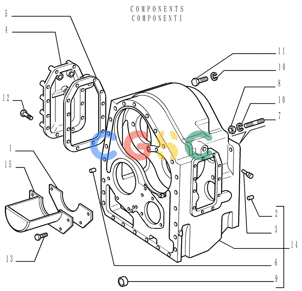 纽荷兰零件查询(DC150LT) - CRAWLER DOZER (6/00-) (1.211[02]) - TRANSMISSION - CASE New Holland Constructuion