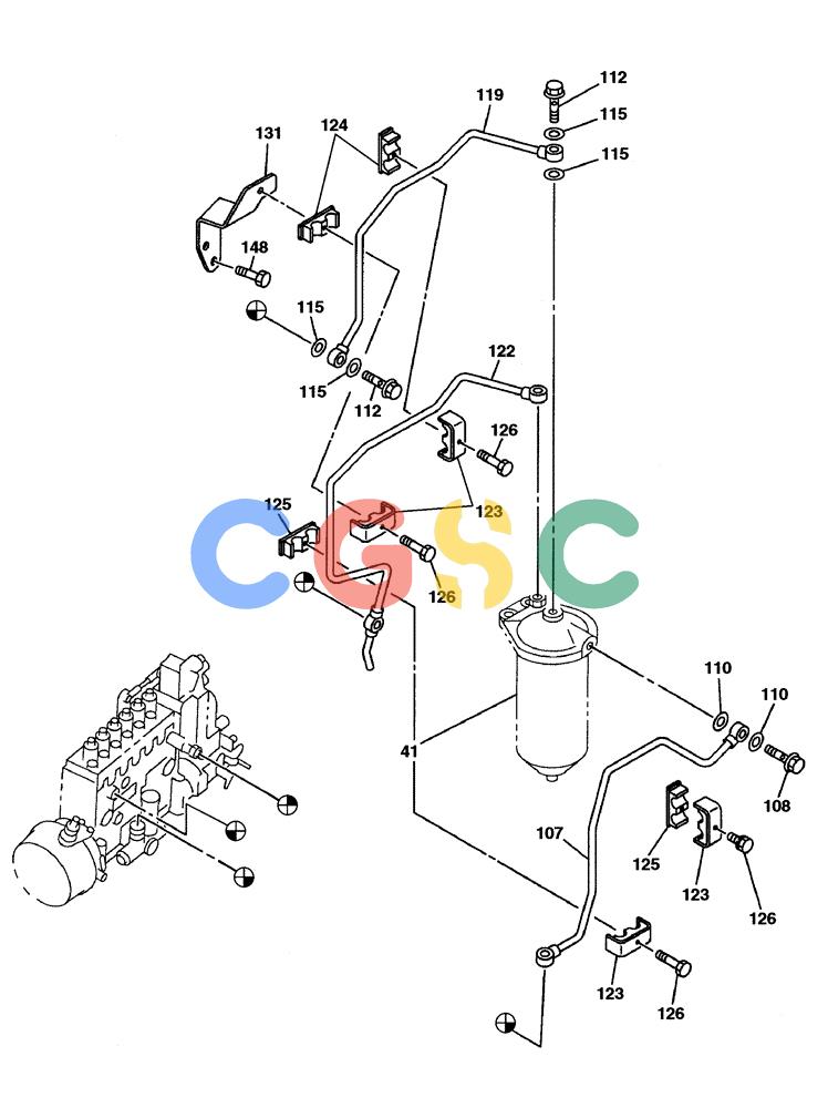 纽荷兰零件查询(E805) - CRAWLER EXCAVATOR (1/05-) (03-011-00[01]) - FUEL SYSTEM New Holland Constructuion
