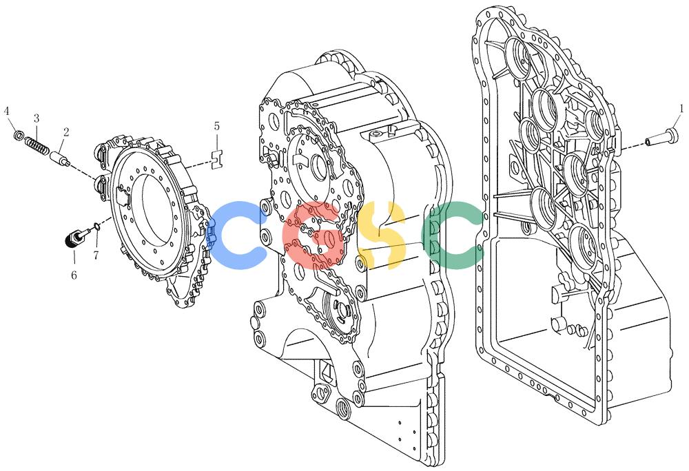 纽荷兰零件查询(AD250) - ARTICULATED DUMP TRUCK (7/01-) (1.211/1[22]) - TRANSMISSION - COMPONENTS New Holland Constructuion