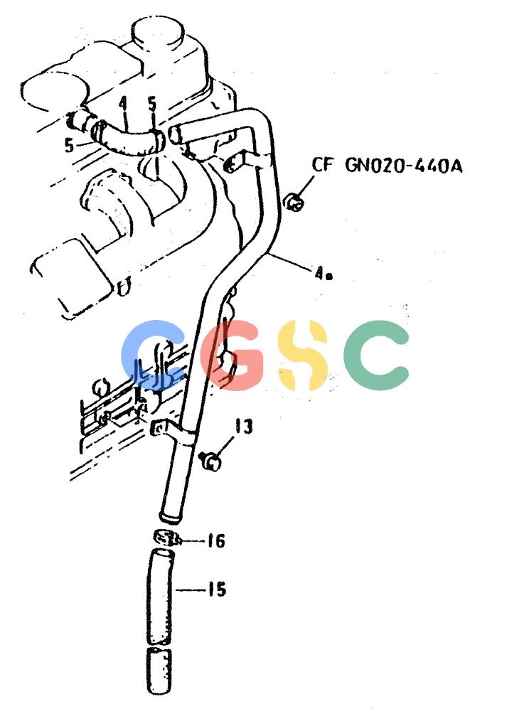 神钢零件查询(6D31-T) - MITSUBISHI DIESEL ENGINE - MD200BLC EXCAVATORS (1/06-12/06) (01-020) - BREATHER AND OIL FILLER Kobelco