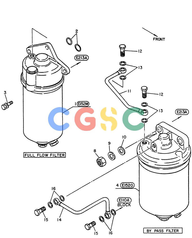 神钢零件查询(PE6T04) - NISSAN DIESEL ENGINE - LK900 & LK700A W/TURBO (1/03-12/06) (04-004[01]) - FILTER-OIL, (FITTING PARTS) Kobelco