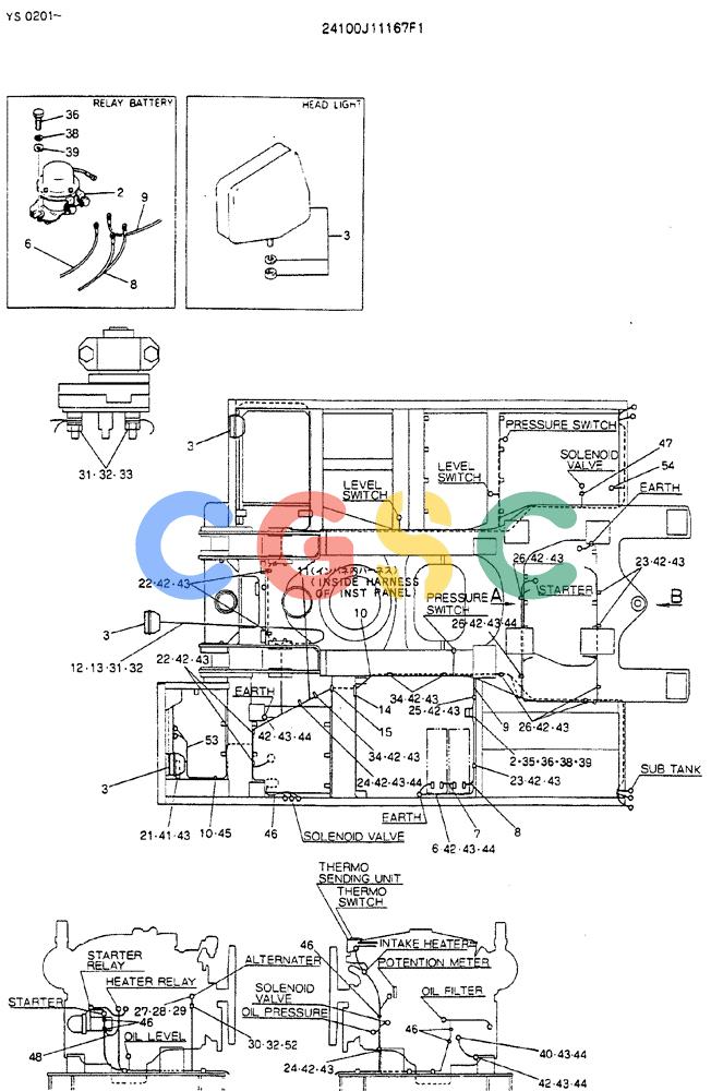 神钢零件查询(MD450BLC) - EXCAVATOR BTW TS0201 - TS0394 (1/80-12/06) (05-012) - WIRING ASSY, ELEC Kobelco