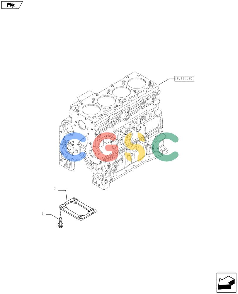 神钢零件查询(F4HFE6131 A005) - ENGINE 5801425077 - 84387924 (1/11-) (10.001.03) - CRANKCASE Kobelco