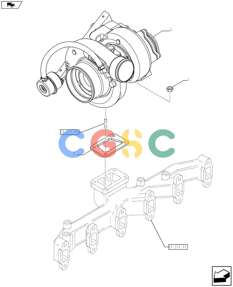 神钢零件查询(F4GE9684F J602) - ENGINE - 504375333 - 84250815 (1/13-) (10.250.01) - TURBOCHARGING (2855889) Kobelco