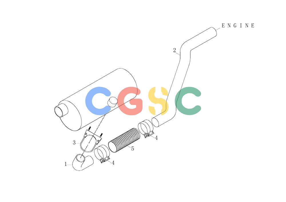 纽荷兰零件查询(AD250 (3.5 VERSION)) - ARTICULATED DUMP TRUCK (7/01-) (0.077[01]) - EXHAUST MANIFOLD New Holland Constructuion