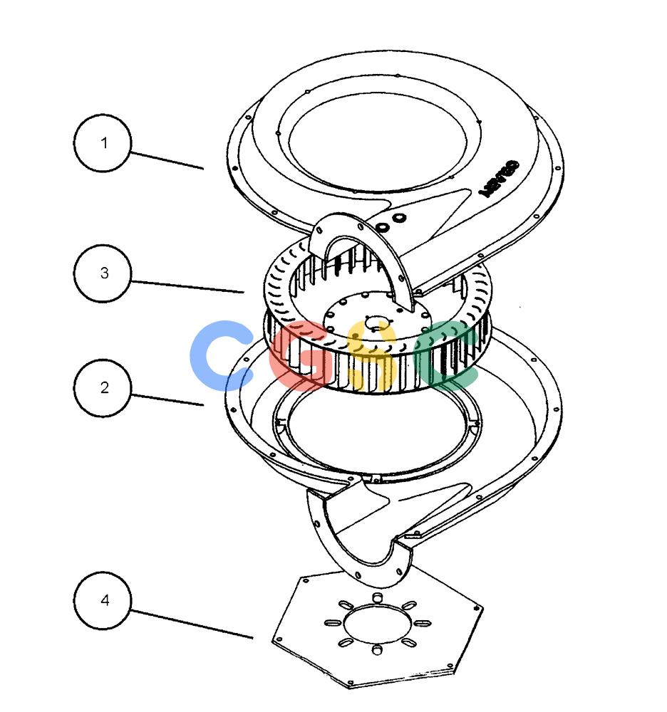 凯斯零件查询(438) - FLEX-AIR APPLICATOR - 1999 (2/99-3/03) (08-016) - FAN, HP, 6" INCH, CCW Case Agriculture