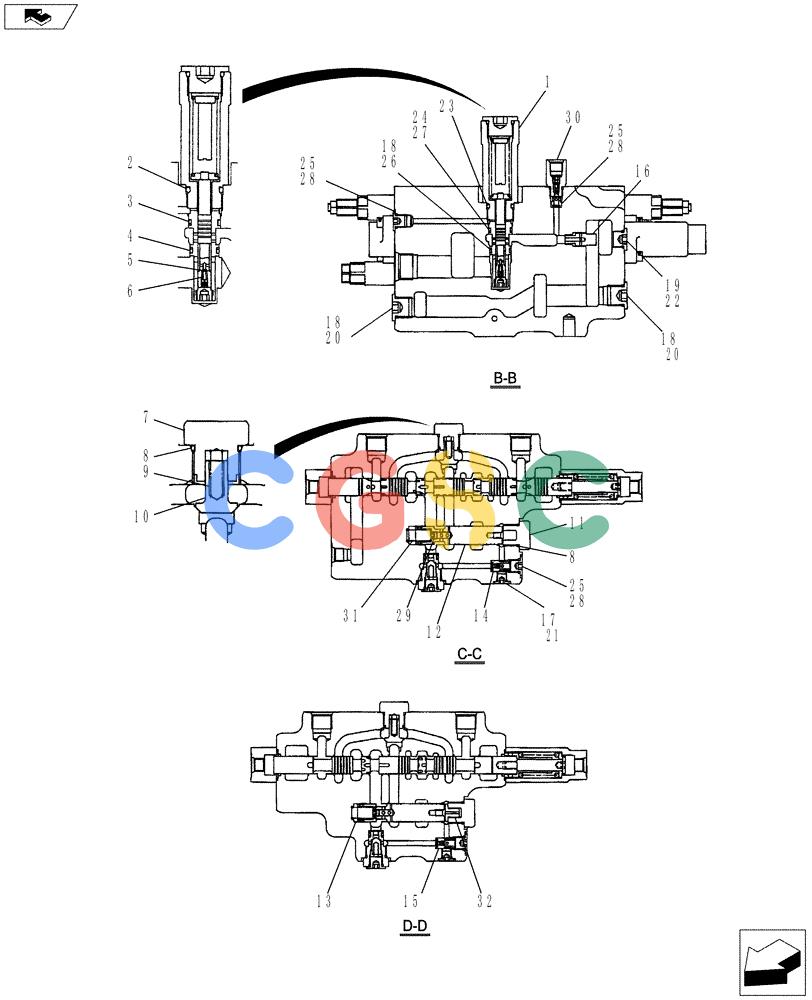 纽荷兰零件查询(E80BMSR) - COMPACT CRAWLER EXCAVATOR ASN LF06-04501 (NBTA18037) (01-017[04]) - VALVE INSTALLATION New Holland Constructuion