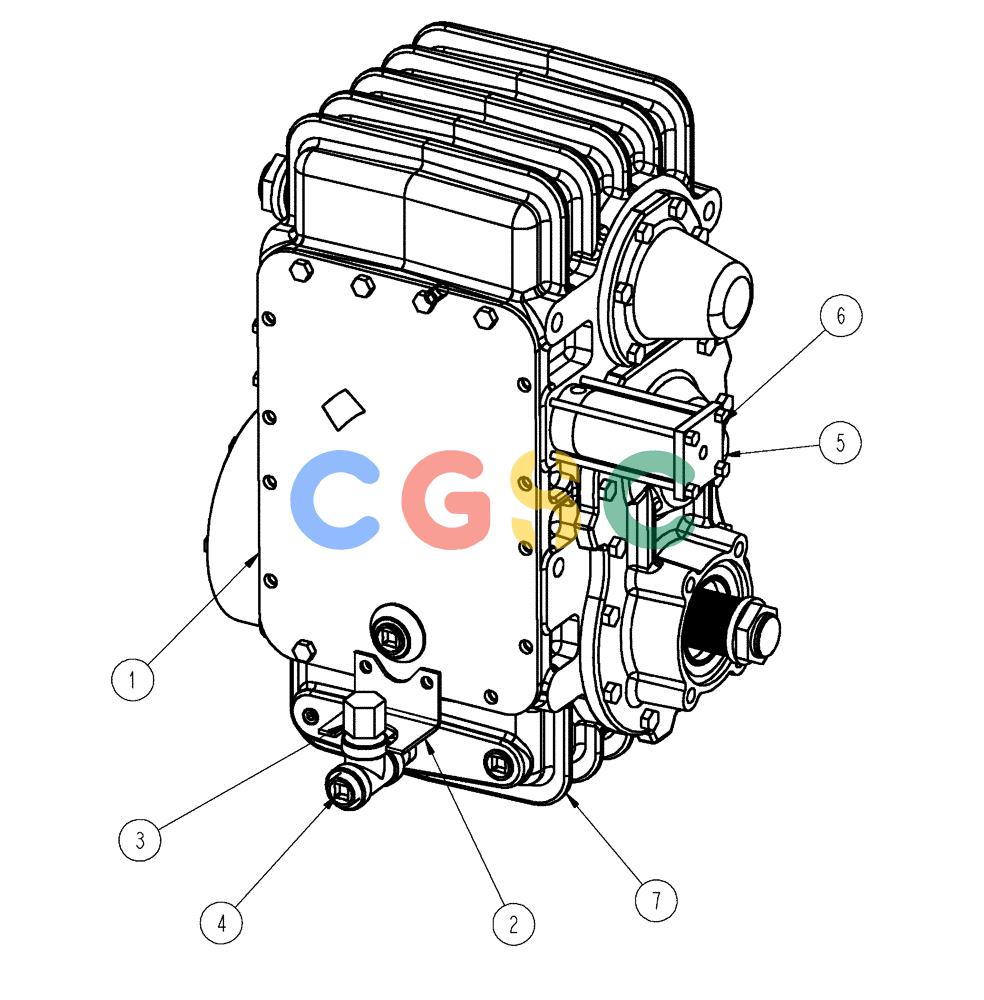 凯斯零件查询(FLX3510) - FLOATER (8/04-8/06) (03-004) - TRANSFER CASE, FABCO 2 WHEEL Case Agriculture