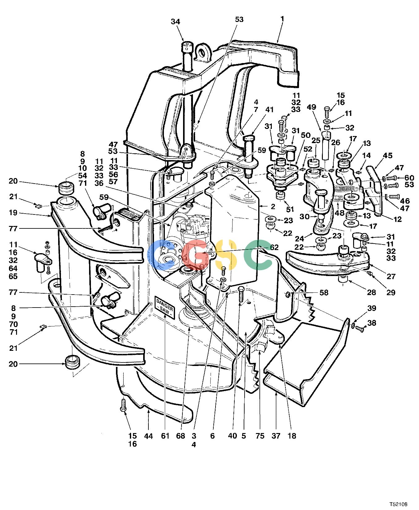 约翰迪尔零件查询D536 - ATTACHMENTS FELLING HEAD VAL503 ( 10BC1327 - ) 4534-075/10 [4534-075/10]EPC John Deere online