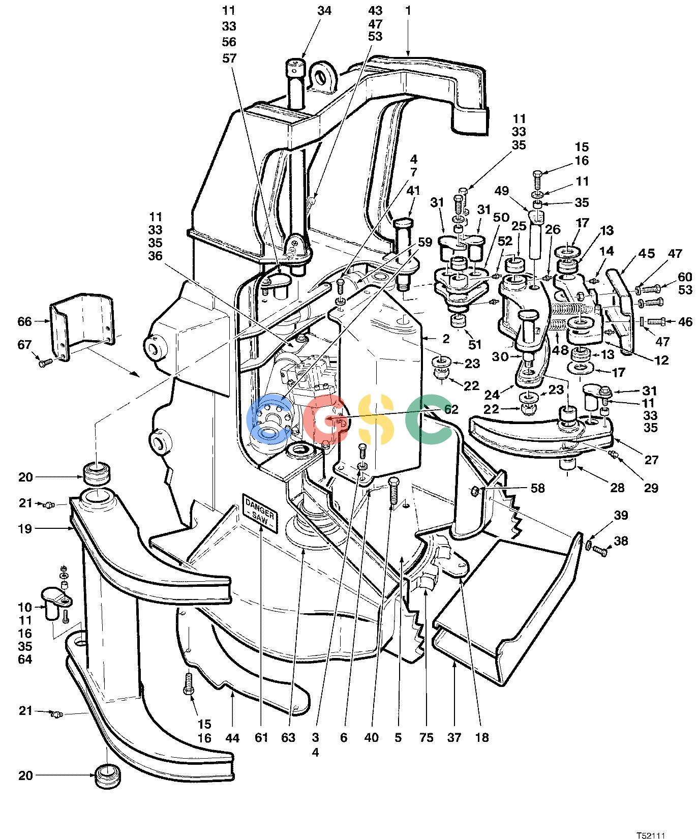 约翰迪尔零件查询D536 - ATTACHMENTS FELLING HEAD HAX321 ( 10BC1327 - ) 4534-079/10 [4534-079/10]EPC John Deere online