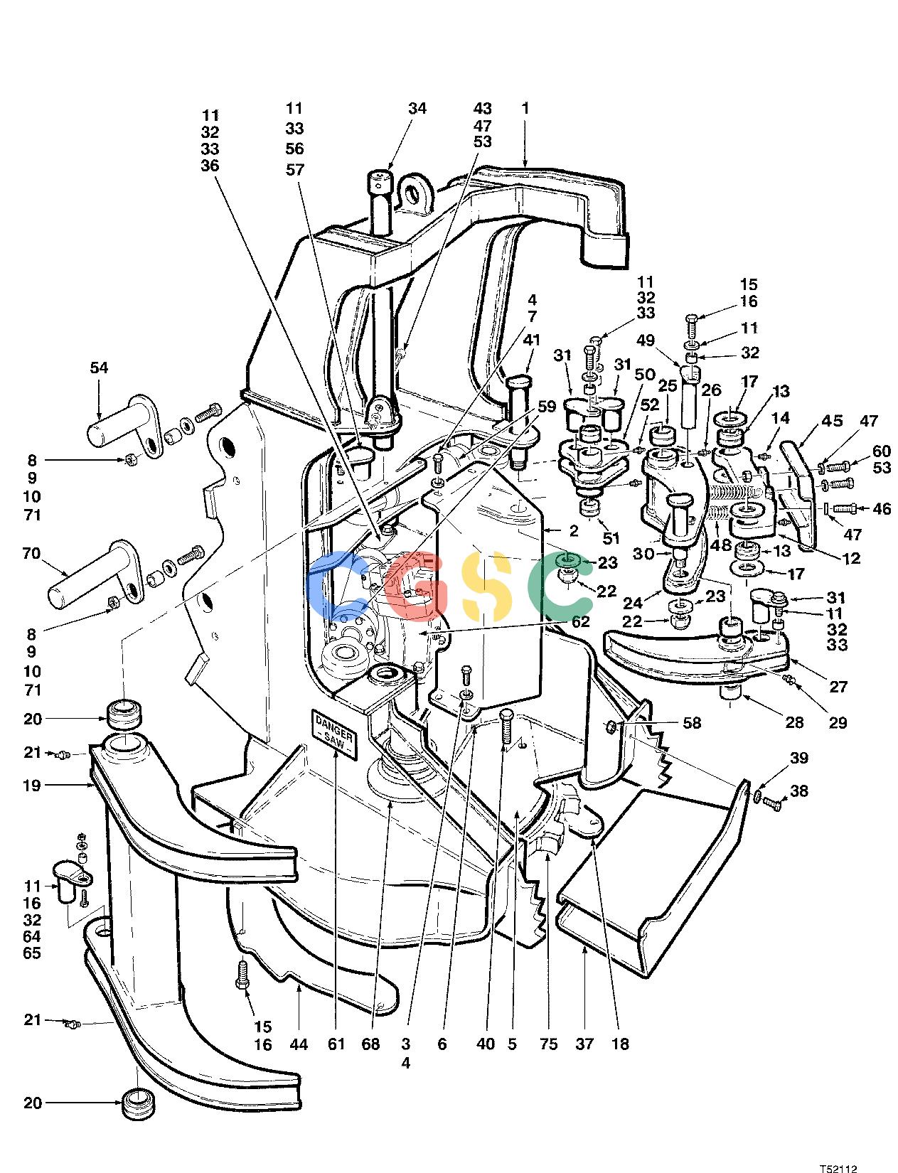 约翰迪尔零件查询D536 - ATTACHMENTS FELLING HEAD JD643D ( 10BC1327 - ) 4534-078/10 [4534-078/10]EPC John Deere online