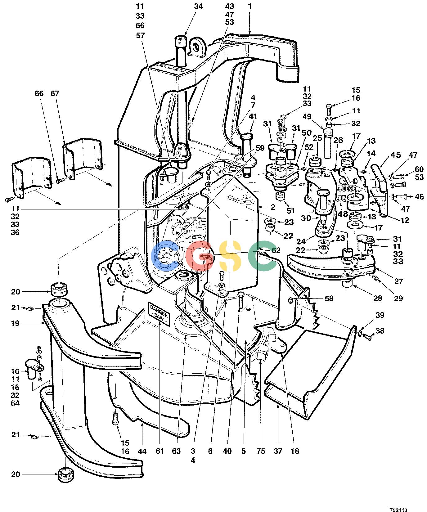 约翰迪尔零件查询D536 - ATTACHMENTS FELLING HEAD BELL ( 10BC1327 - ) 4534-077/10 [4534-077/10]EPC John Deere online