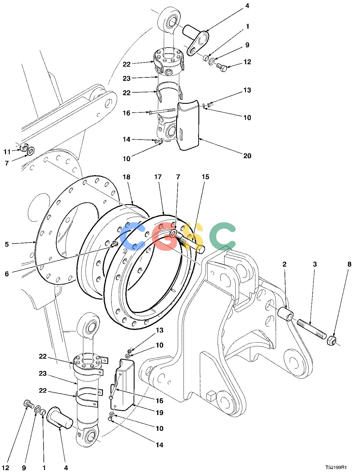 约翰迪尔零件查询S576 - ATTACHMENTS WRIST ( 10BC1594 - ) 4542-095/10 [4542-095/10]EPC John Deere online