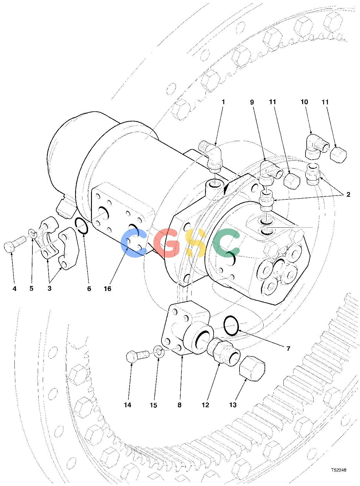 约翰迪尔零件查询790 - ATTACHMENTS HYDRAULIC SYSTEM SWIVEL ( 10BD1007 - ) 2000-519/10 [2000-519/10]EPC John Deere online