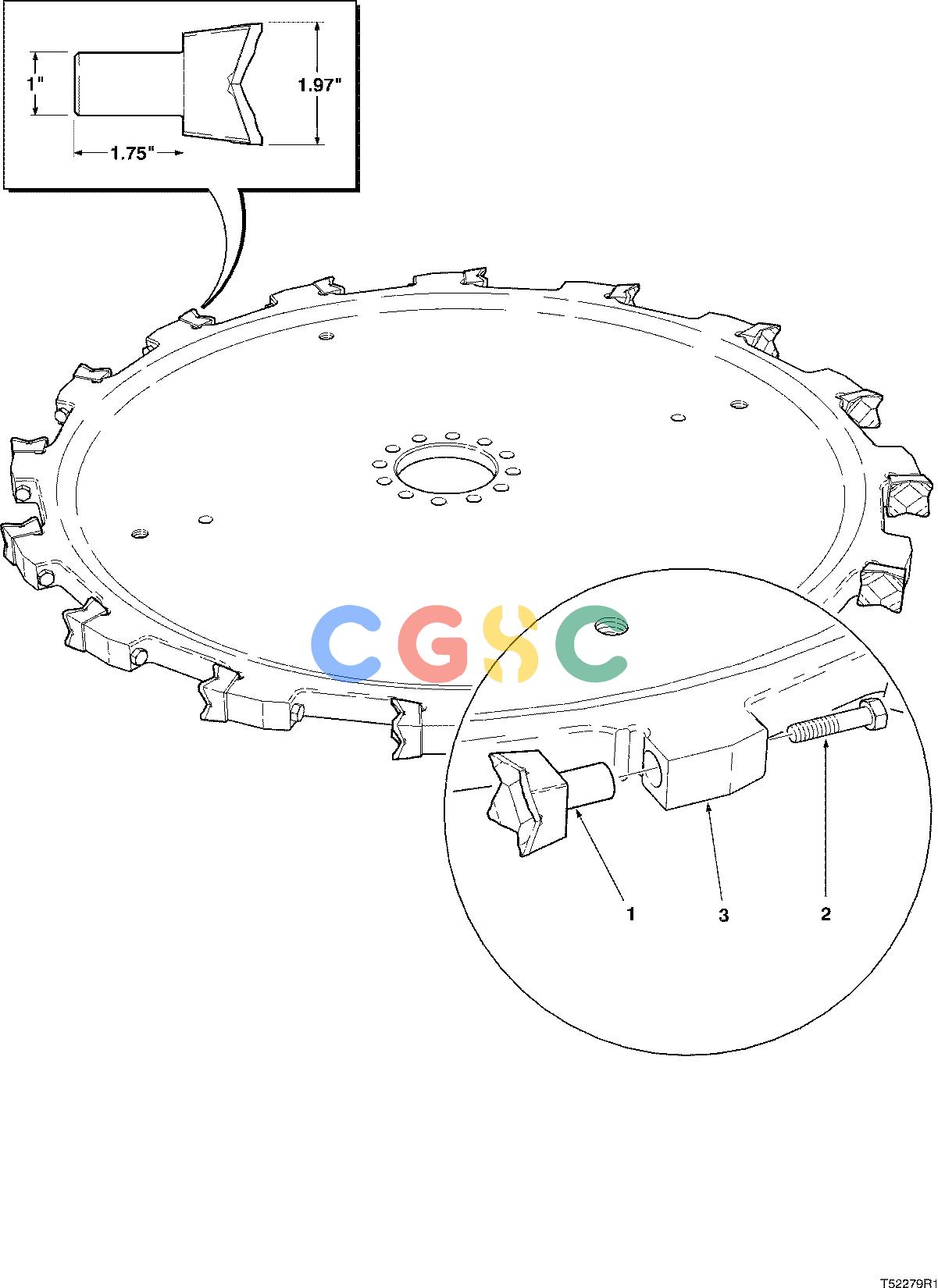 约翰迪尔零件查询D536 - ATTACHMENTS DISC BLADE SERIES 4000NK CARBIDE ( 10BC1532 - ) 4544-090/10 [4544-090/10]EPC John Deere online
