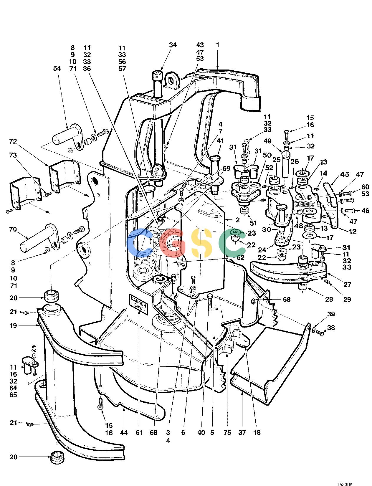 约翰迪尔零件查询D536 - ATTACHMENTS FELLING HEAD JD643H ( 10BC1614 - ) 4534-097/10 [4534-097/10]EPC John Deere online