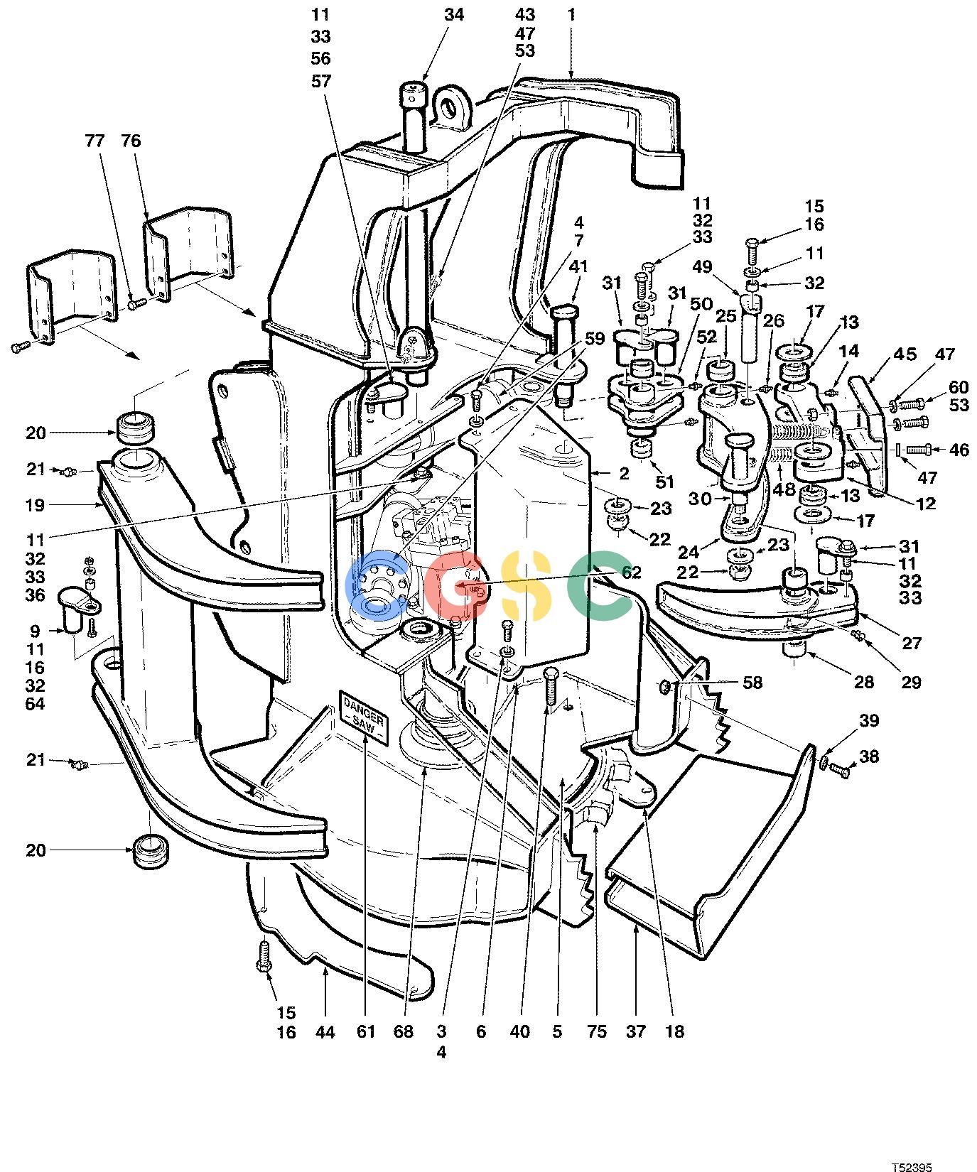 约翰迪尔零件查询D536 - ATTACHMENTS FELLING HEAD FR3600 ( 10BC1655 - ) 4534-100/10 [4534-100/10]EPC John Deere online