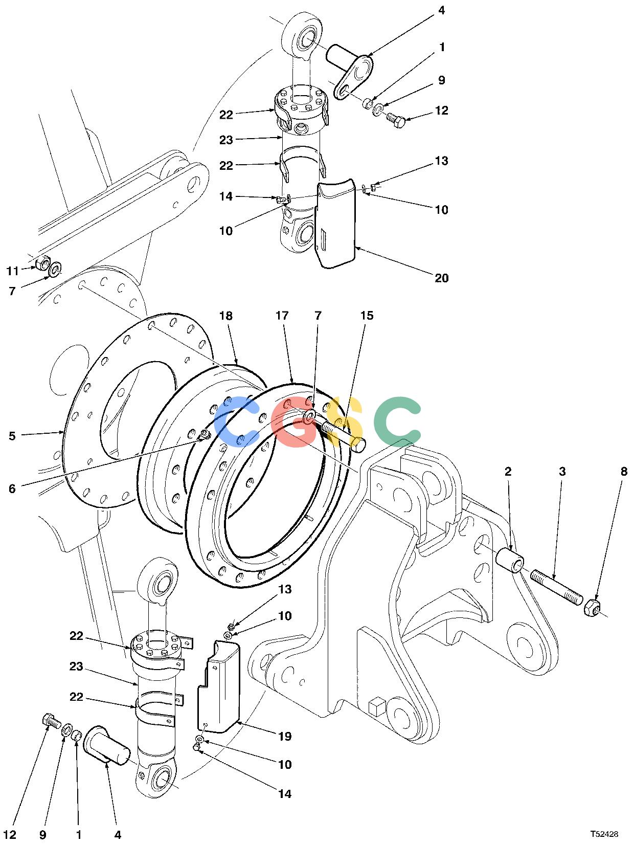 约翰迪尔零件查询S576 - ATTACHMENTS WRIST ( 10BC1825 - ) 4542-110/10 [4542-110/10]EPC John Deere online