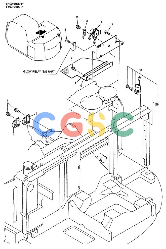 神钢零件查询(ED150) - BLADE RUNNER EXCAVATOR/DOZER BTW YL04-00501 - YL04-00554 (4/03-10/03) (01-059) - ELEC ASSEMBLY, UPPER Kobelco