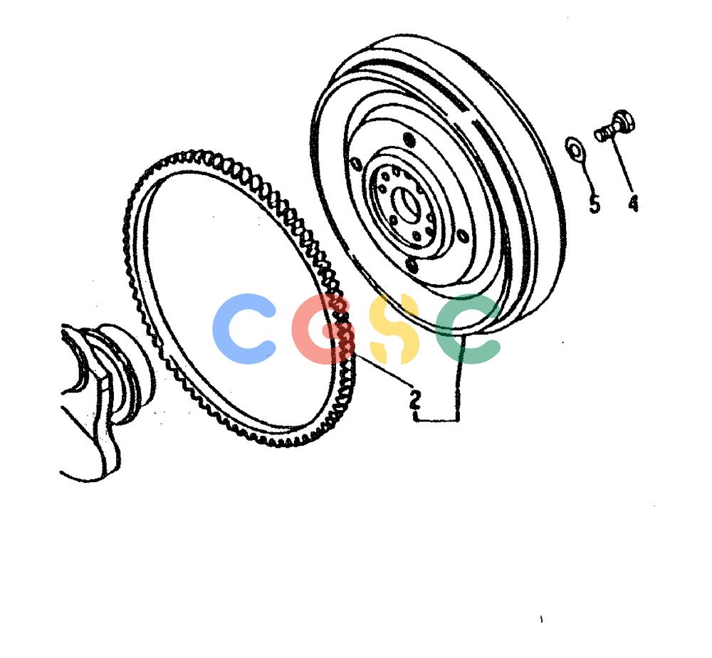 神钢零件查询(6D31-T) - MITSUBISHI DIESEL ENGINE - MD200BLC EXCAVATORS (1/06-12/06) (01-010) - FLYWHEEL Kobelco