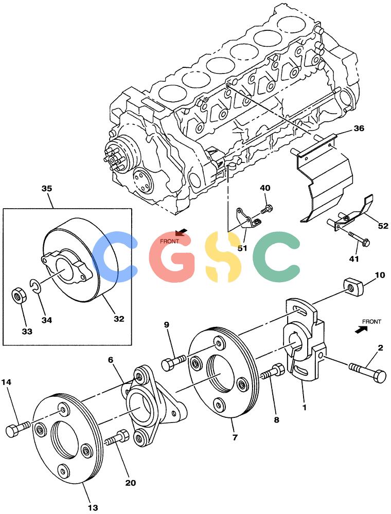 纽荷兰零件查询(E805) - CRAWLER EXCAVATOR (1/05-) (03-019-00[01]) - FUEL INJECTION PUMP - COUPLING New Holland Constructuion