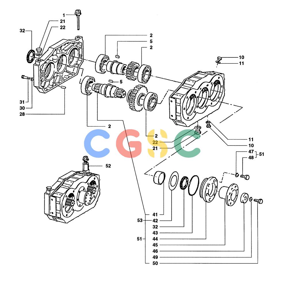 纽荷兰零件查询(DC100) - CRAWLER DOZER (N.A. VERSION) (4/00-) (2.323[01B]) - COUPLER WITH ENGINE PTO DC100 New Holland Constructuion